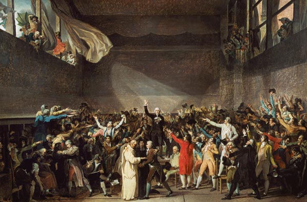 The Tennis Court Oath, 20th June 1789 a Jacques Louis David