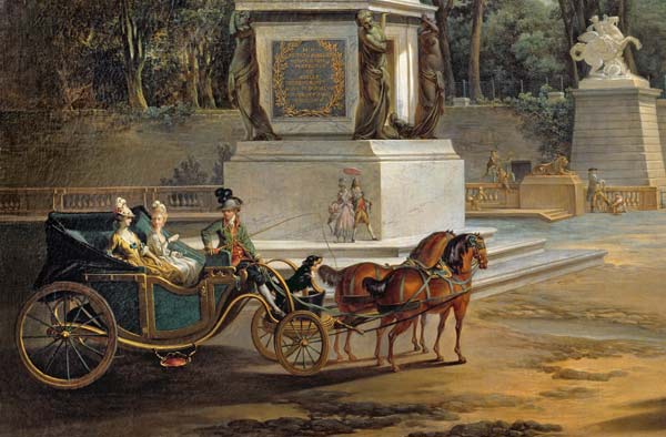 The Entrance to the Tuileries from the Place Louis XV in Paris, c.1775 (detail of 209920) a Jacques Philippe Joseph de Saint-Quentin