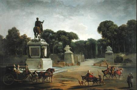 The Entrance to the Tuileries from the Place Louis XV in Paris a Jacques Philippe Joseph de Saint-Quentin