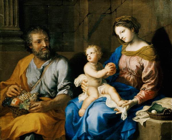 The Holy Family (oil on canvas) a Jacques Stella