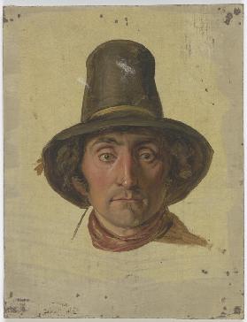 Farmer with a high hat