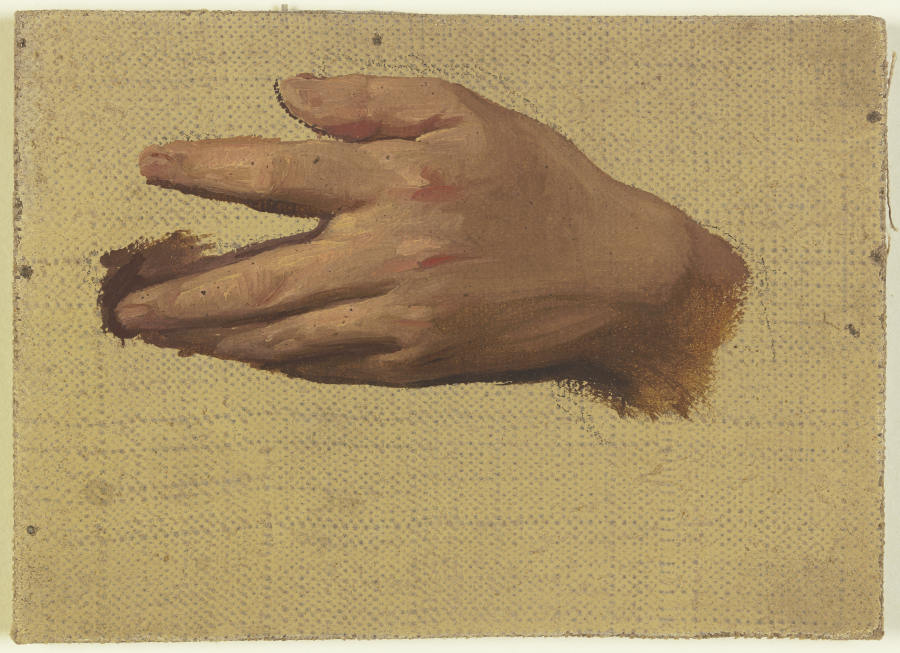 Study of a hand a Jakob Becker