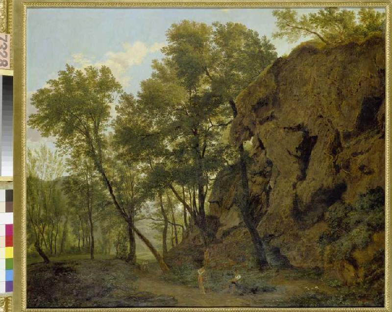 Woodland landscape at Papinio. a Jakob Christoph Bischoff
