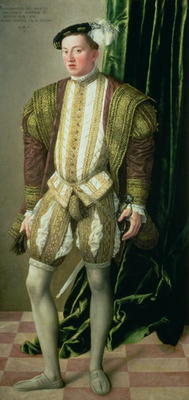 Archduke Ferdinand of Tirol (1529-95), son of the Holy Roman Emperor Ferdinand I (1503-64), 1548 a Jakob Seisenegger
