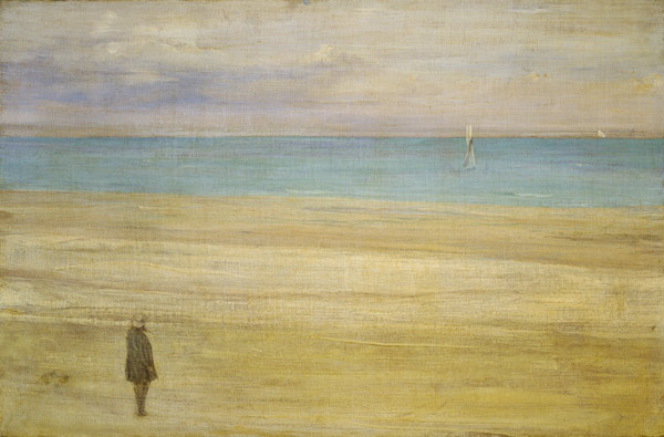 Harmony in blues and silver Trouville a James Abbott McNeill Whistler