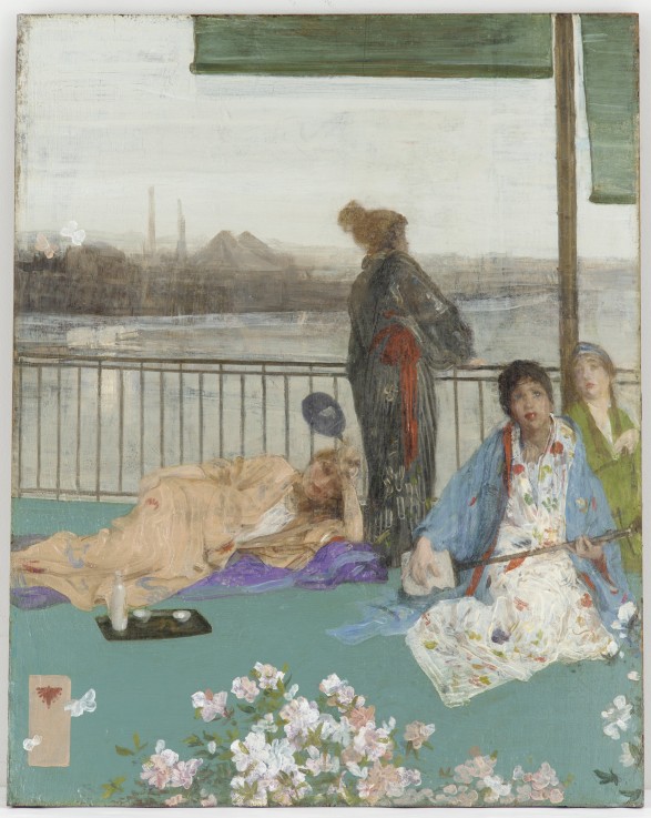 Variations in Flesh Colour and Green: The Balcony a James Abbott McNeill Whistler