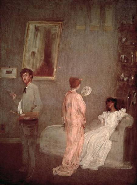 Whistler in his studio a James Abbott McNeill Whistler