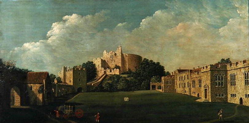 Arundel Castle Keep and Quadrangle, c.1770 (oil on canvas) a James Canter