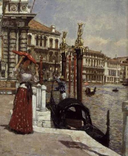 On the Grand Canal, Venice a James Charles