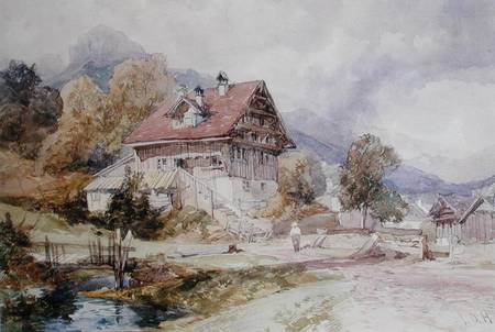 Chalet, Brunnen, Lake Lucerne  on a James Duffield Harding