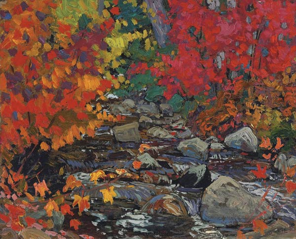 Autumn Leaves, Batchewana Wood a James Edward Hervey Macdonald