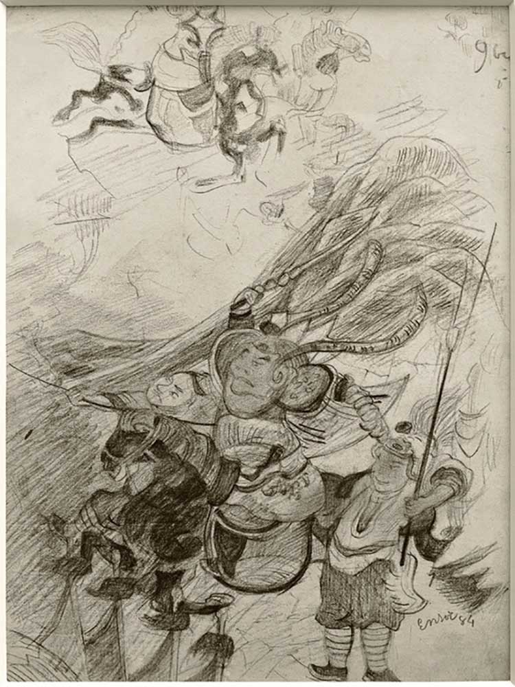 Chinoiserie (Chinese Warriors?) a James Ensor