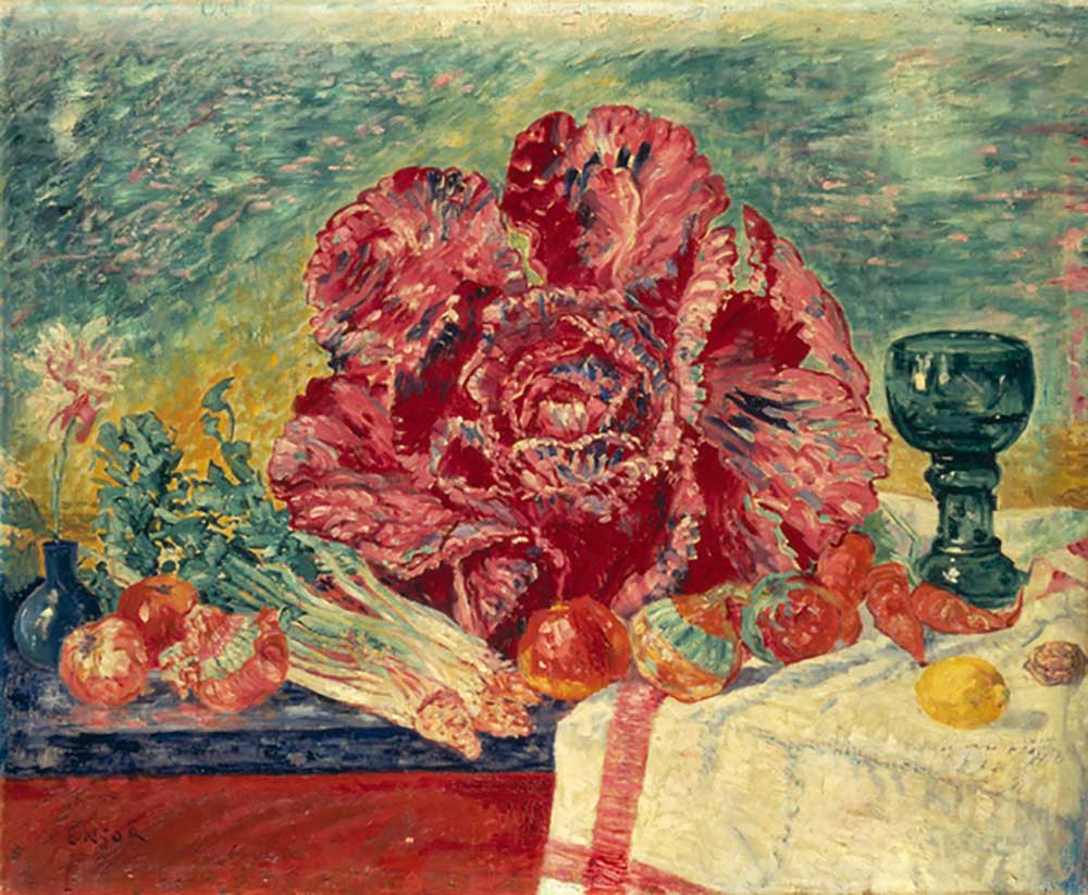 The Red Cabbage, 1925 a James Ensor