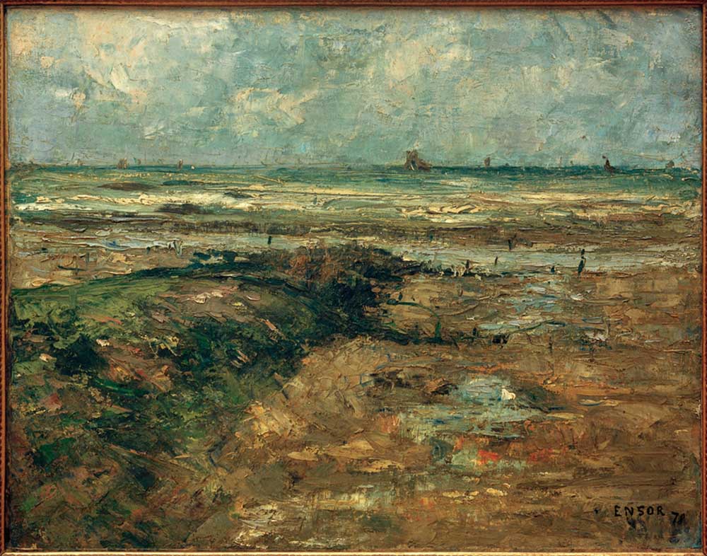 The breakwater a James Ensor