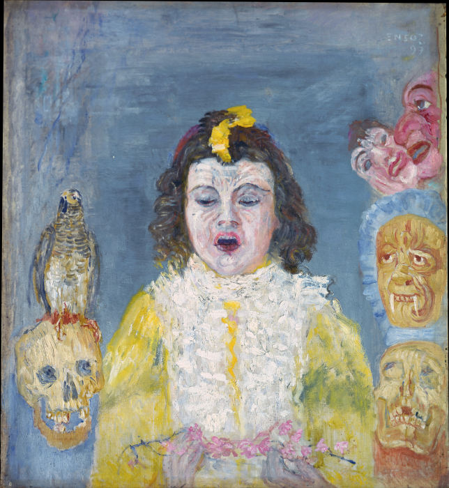 Girl with Masks (Communion) a James Ensor