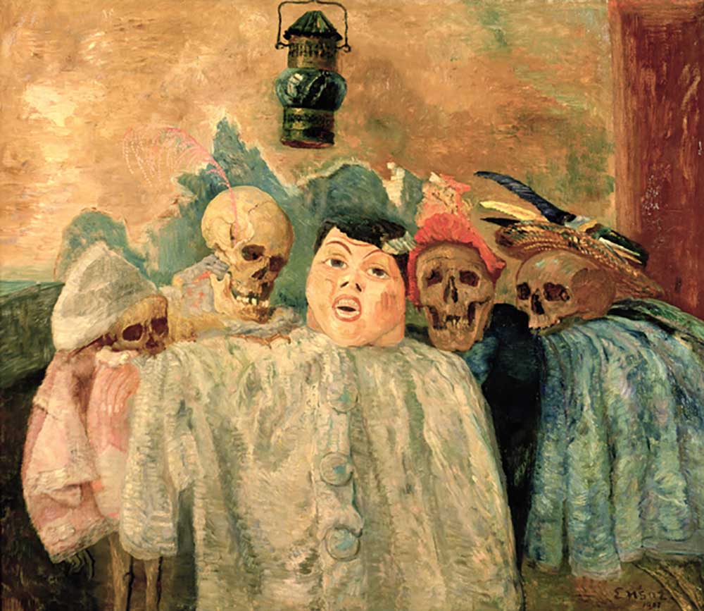 Pierrot and Skeletons, 1907 a James Ensor