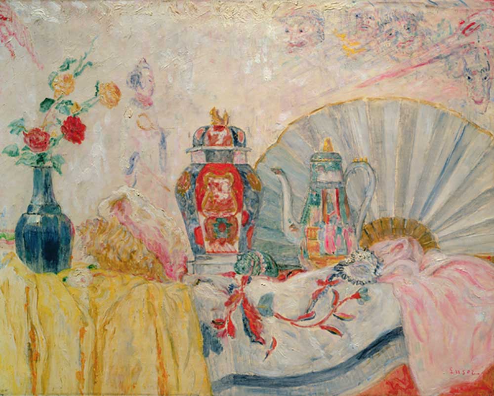 Still Life with Chinese Pottery, 1929 a James Ensor