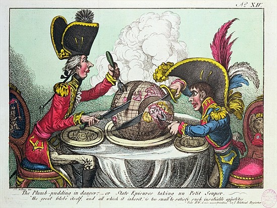 The Plum Pudding in Danger, 1805 (see also 152999) a James Gillray