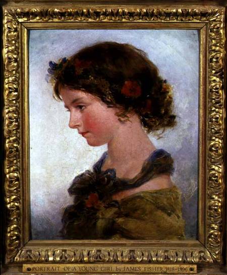 Portrait of a Young Girl a James II Fisher