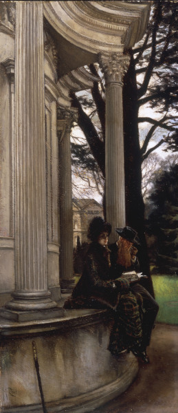 J.Tissot, Kew Gardens, Oil on Canvas a James Jacques Tissot