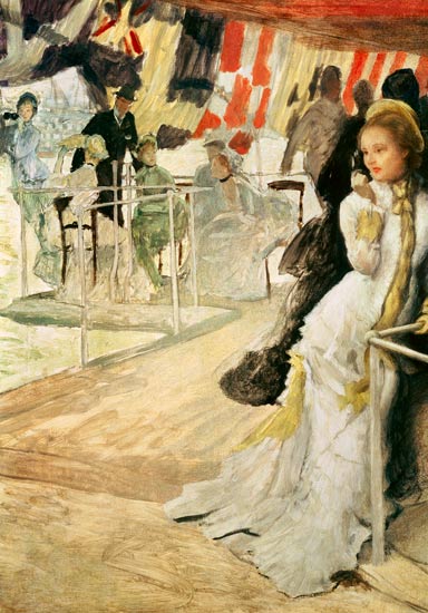 Study for 'The Ball on Shipboard' a James Jacques Tissot