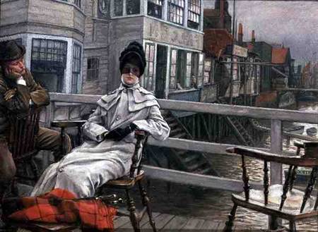 Waiting for the Ferry a James Jacques Tissot