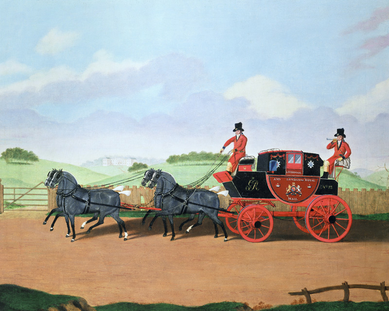 The Liverpool and London Royal Mail Coach a James Pollard