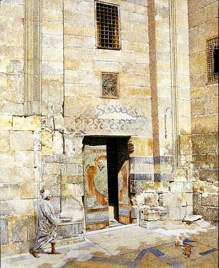 Doorway in Cairo, 1986 (oil on canvas)  a  James  Reeve