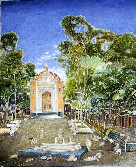 The Chapel of La Conchita, 2001 (oil on canvas)  a  James  Reeve