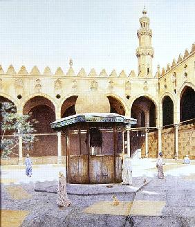 The Kiosk in the Courtyard of the al-Maridani Mosque, Cairo, 1986 (oil on canvas) 