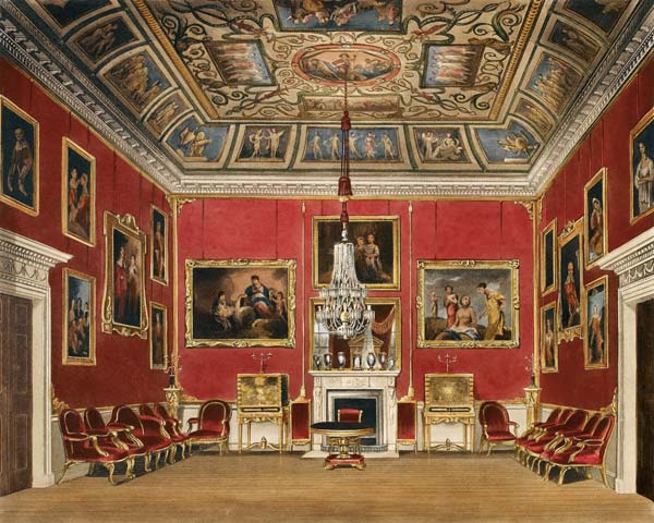 The Second Drawing Room, Buckingham House, from 'The History of the Royal Residences', engraved by T a James Stephanoff