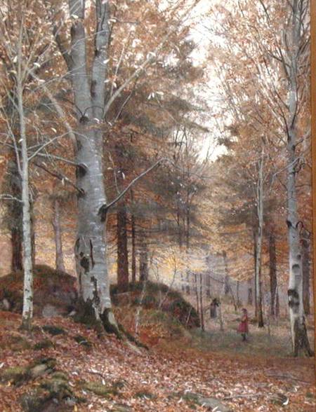 Autumn in the Woods a James Thomas Watts