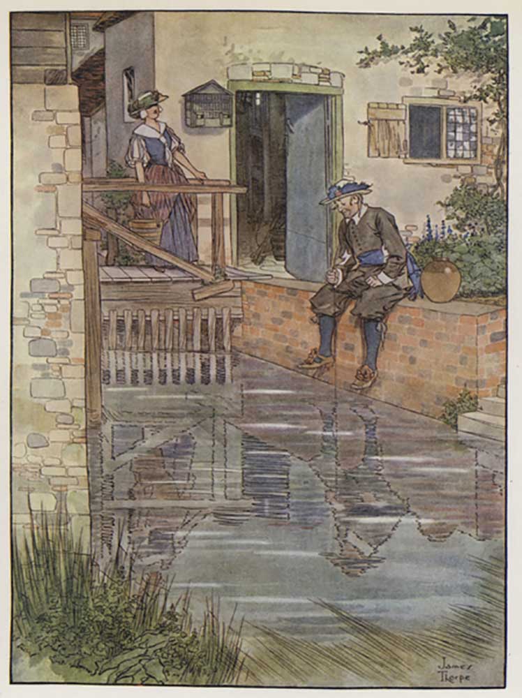 Illustration for The Compleat Angler by Izaak Walton a James Thorpe