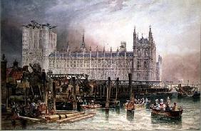 The Houses of Parliament in Course of Erection