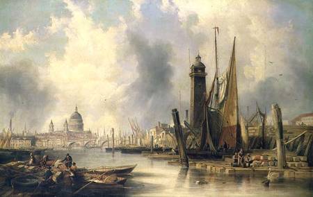 View of London with St. Paul's a James Wilson Carmichael