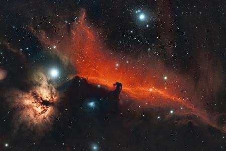Horsehead amd Flame Nebula
