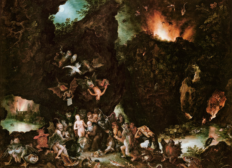 The Temptation of St. Anthony - Hell a Jan Brueghel il Vecchio