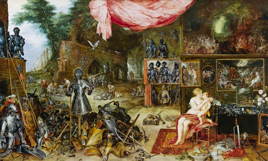 Allegory of the feeling. Executed with Peter Paul Rubens. a Jan Brueghel il Vecchio