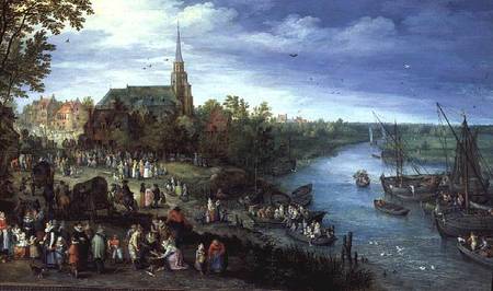 The Annual Parish Fair in Schelle a Jan Brueghel il Vecchio