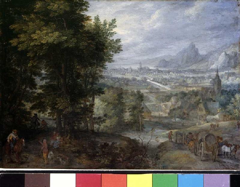 Bewaldete Landschaft a Jan Brueghel il Vecchio