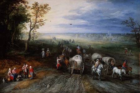 Returning from Market a Jan Brueghel il Vecchio