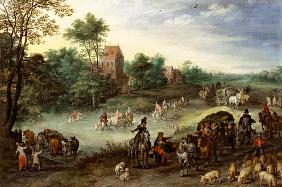 Travellers in a Landscape 1616