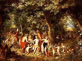 The abundance or homage to the gods or four seasons a Jan Brueghel il Vecchio