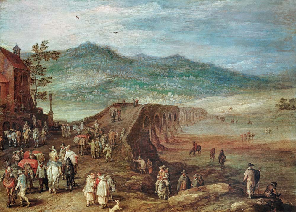 Jan Brueghel d.Ä., Brücke zu Talavera a Jan Brueghel il Giovane
