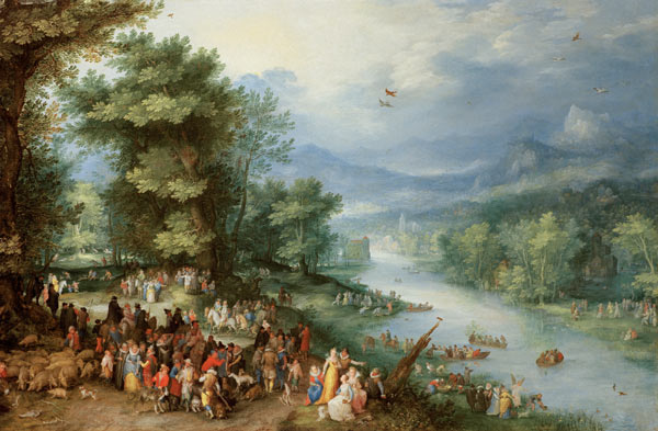 J.Brueghel t.E. / Landscape with Tobias a Jan Brueghel il Giovane