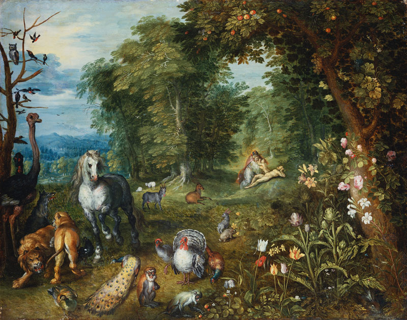 Paradise with the Creation of Eve a Jan Brueghel il Giovane