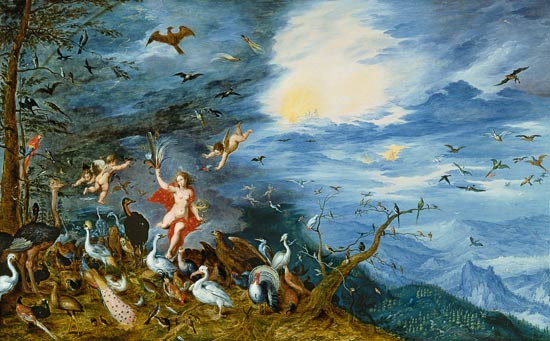 Allegory of the air with Uranus. a Jan Brueghel il Giovane