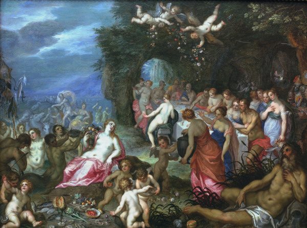 Balen a.Brueghel /Feast of the Gods/1620 a Jan Brueghel il Giovane