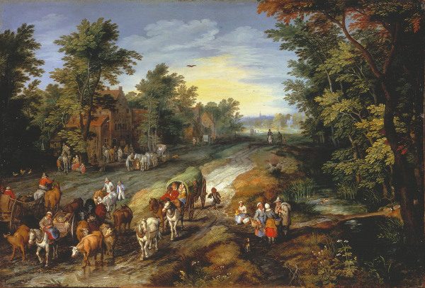 Jan Brueghel the Elder / Country Road a Jan Brueghel il Giovane