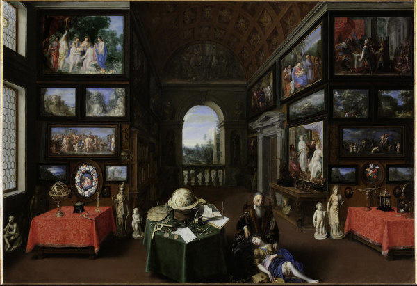 J.Brueghel d.Ä., Inneres der Linder-Gal. a Jan Brueghel il Giovane